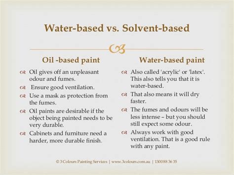 latex vs solvent based paint